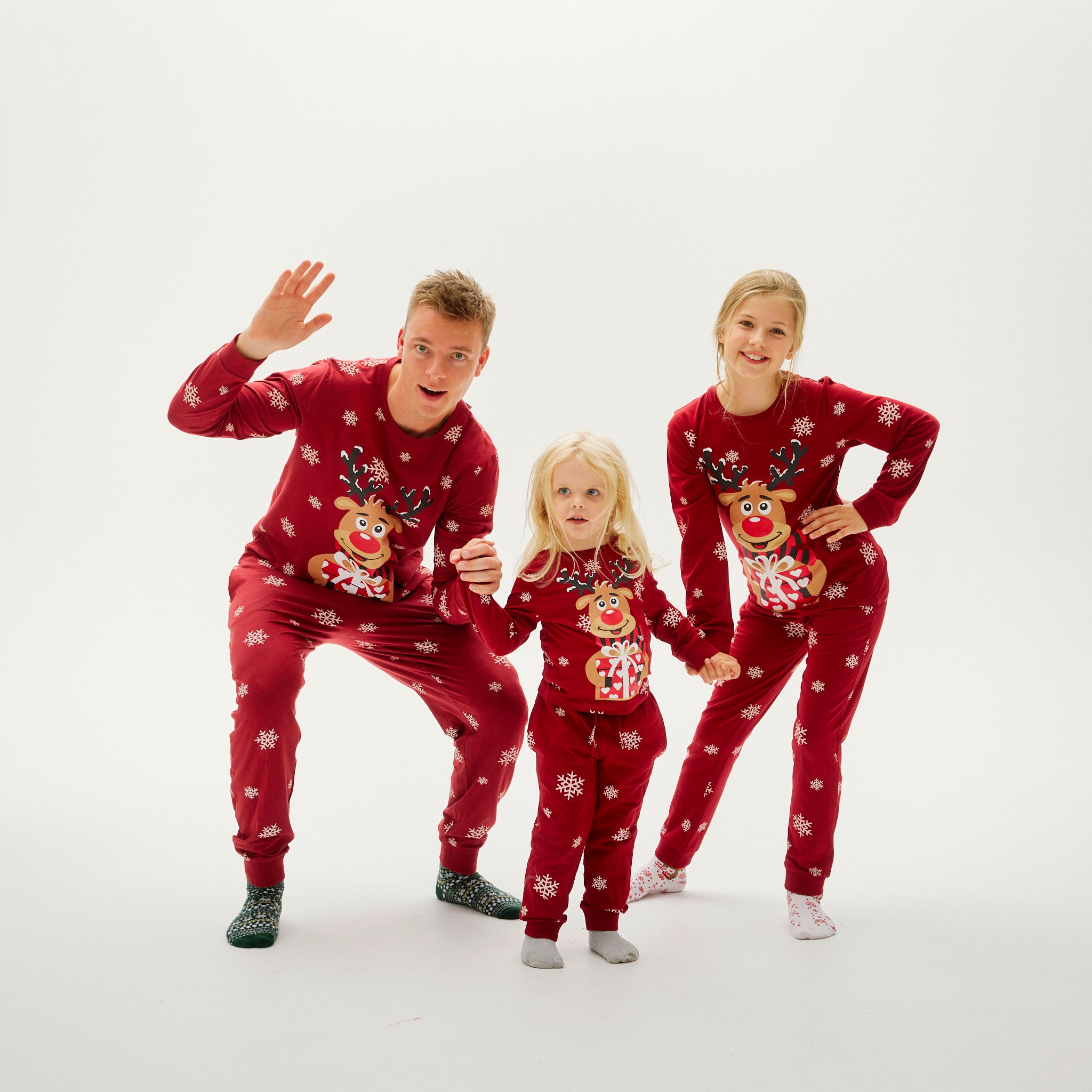 Pyjama Adorable De Rudolphe Rouge - Enfants